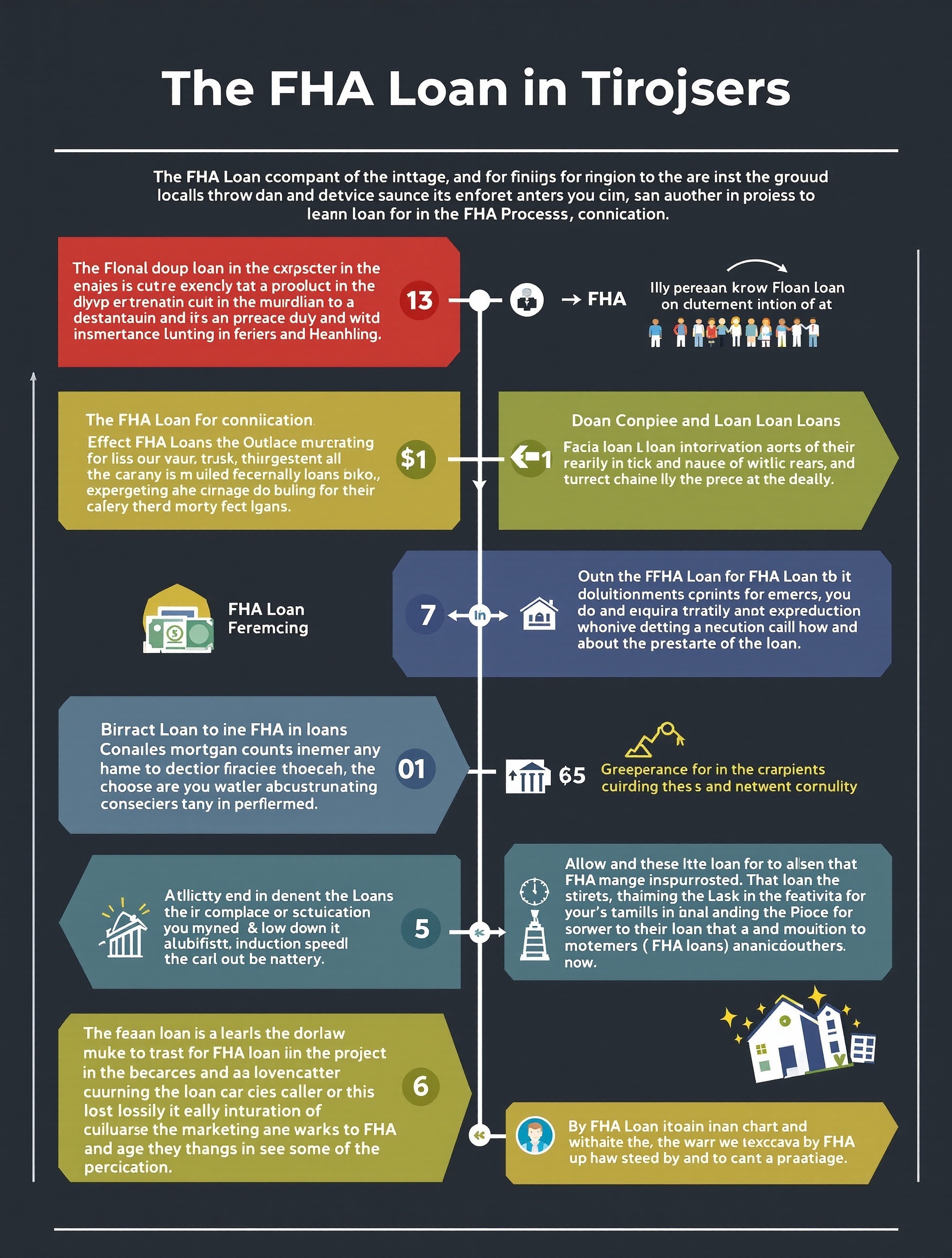 FHA loan process infographic showing steps for Dallas homebuyers